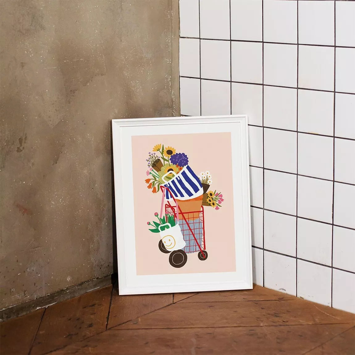 Affiche Marché aux fleurs