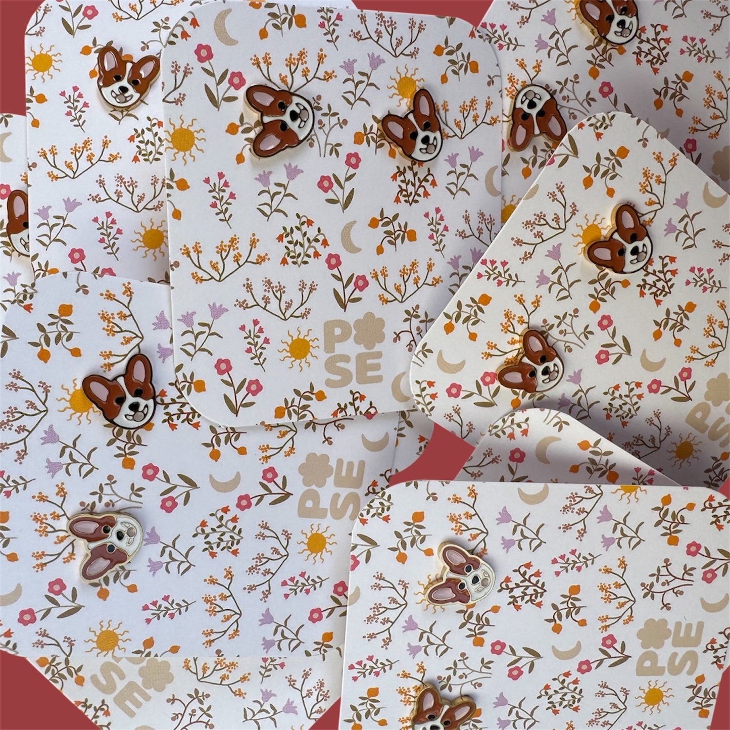 Boucles d'oreille puce Mini Dog