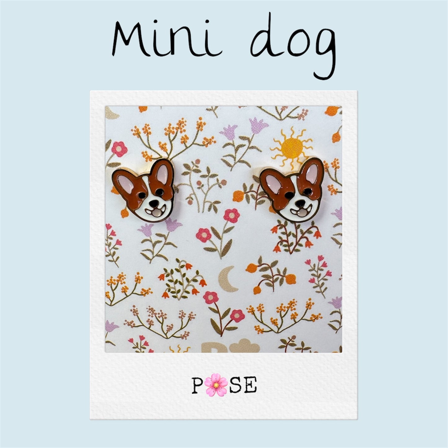Boucles d'oreille puce Mini Dog