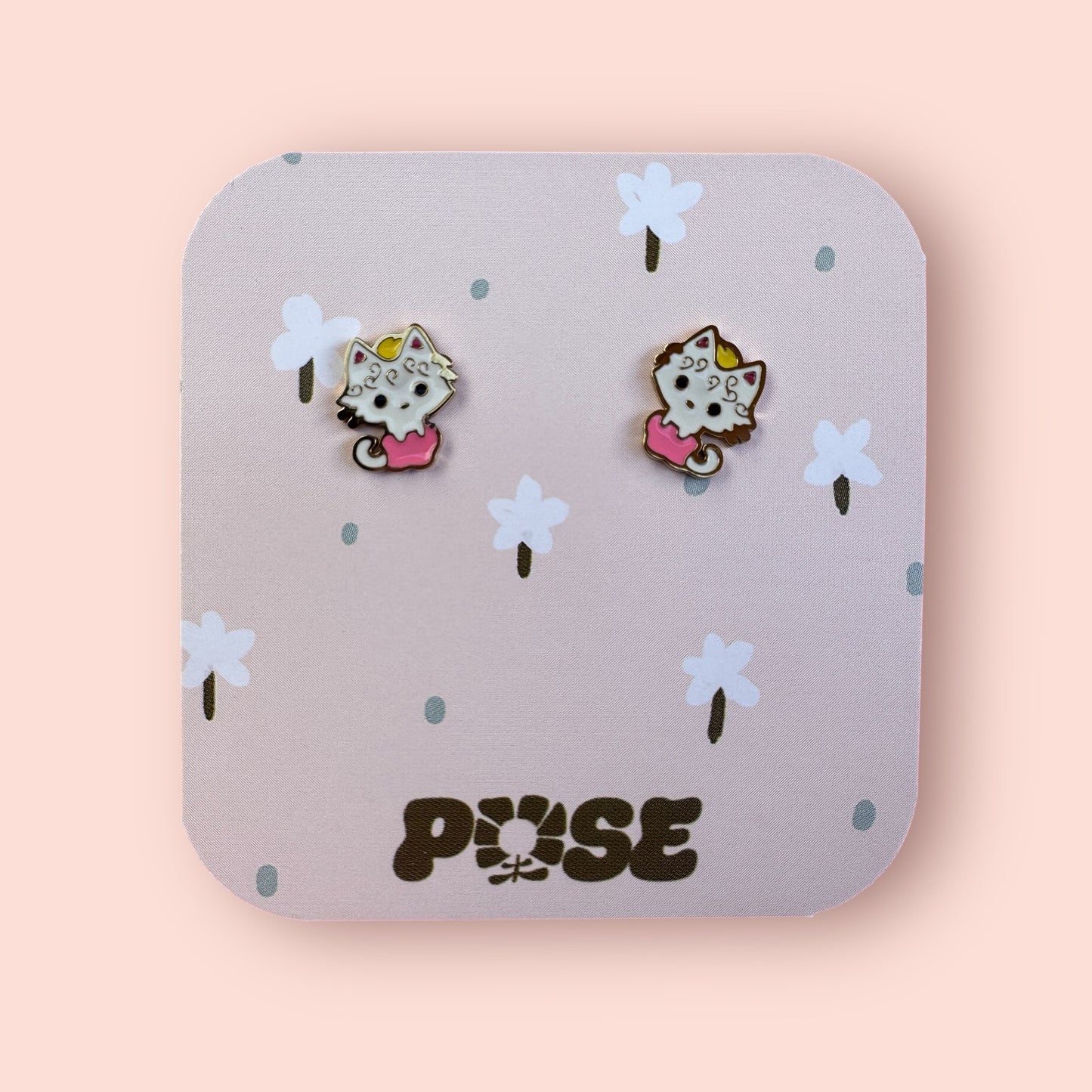 Boucles d'oreille puce Mini Cat