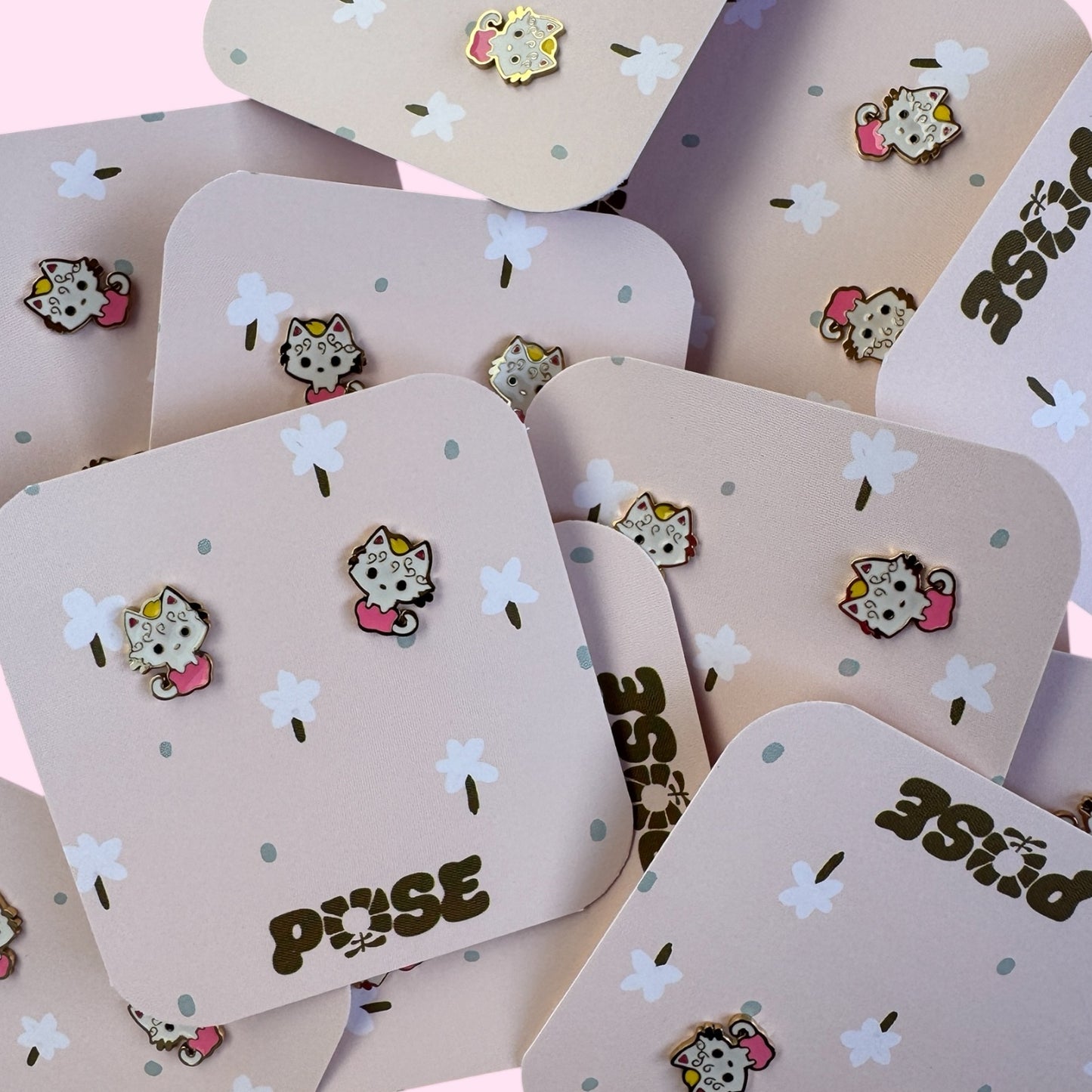 Boucles d'oreille puce Mini Cat