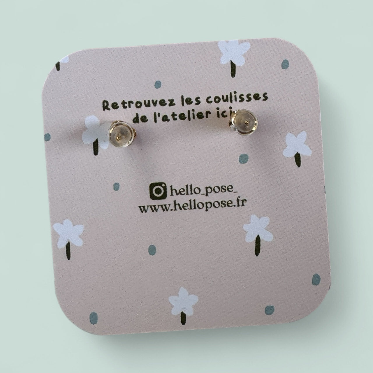 Boucles d'oreille puce Mini Cup cake