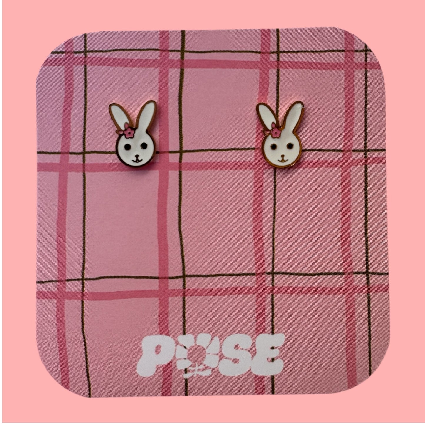 Boucles d'oreille puce Mini Lapinou