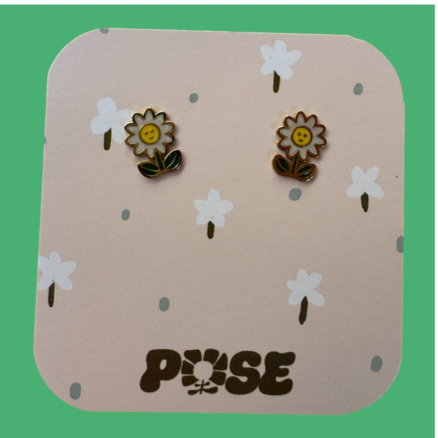 Boucles d'oreille puce Mini Fleur