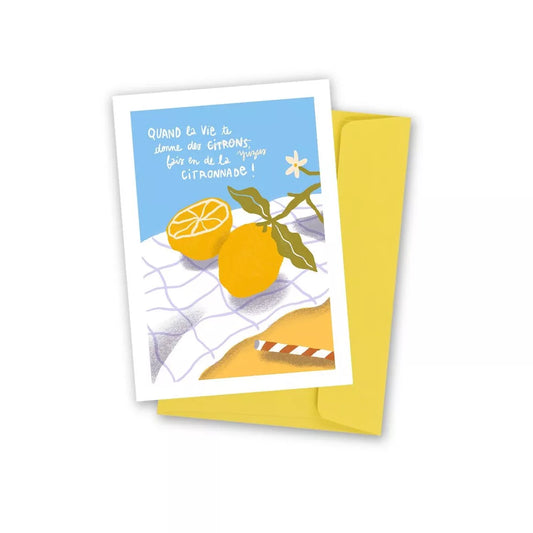Carte postale Citronnade