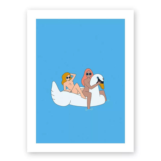 Affiche Baigneuses