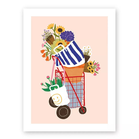 Affiche Marché aux fleurs