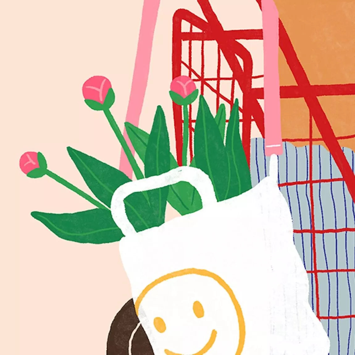 Affiche Marché aux fleurs