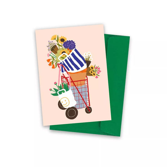 Carte postale Marché aux fleurs