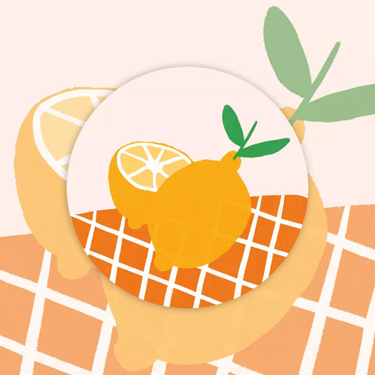 Stickers Lemon juice