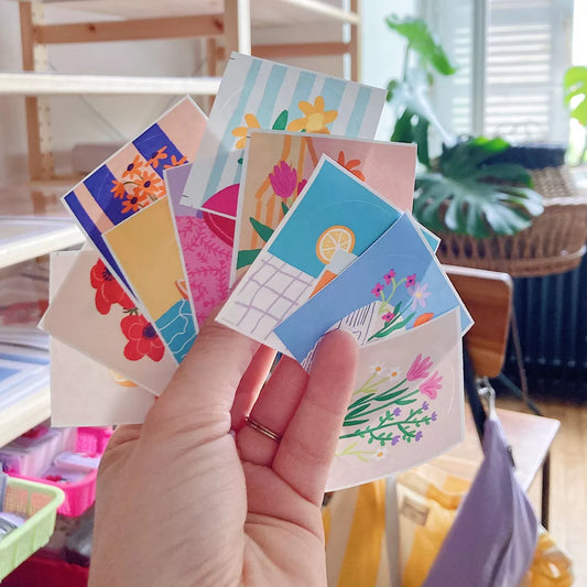 Lot de 10 stickers