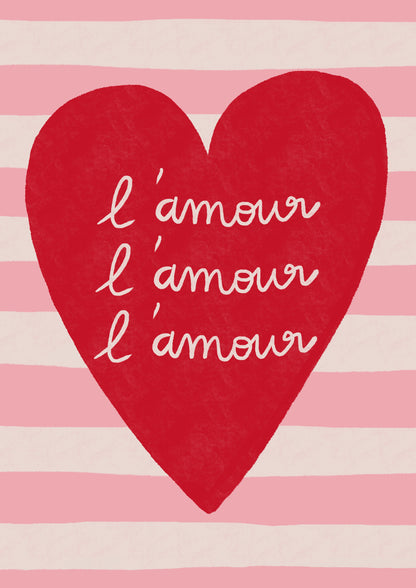 Carte postale l'Amour
