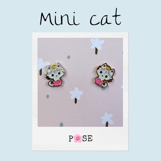 Boucles d'oreille puce Mini Cat