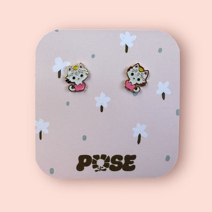 Boucles d'oreille puce Mini Cat