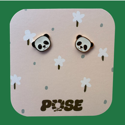 Boucles d'oreille puce Mini Panda