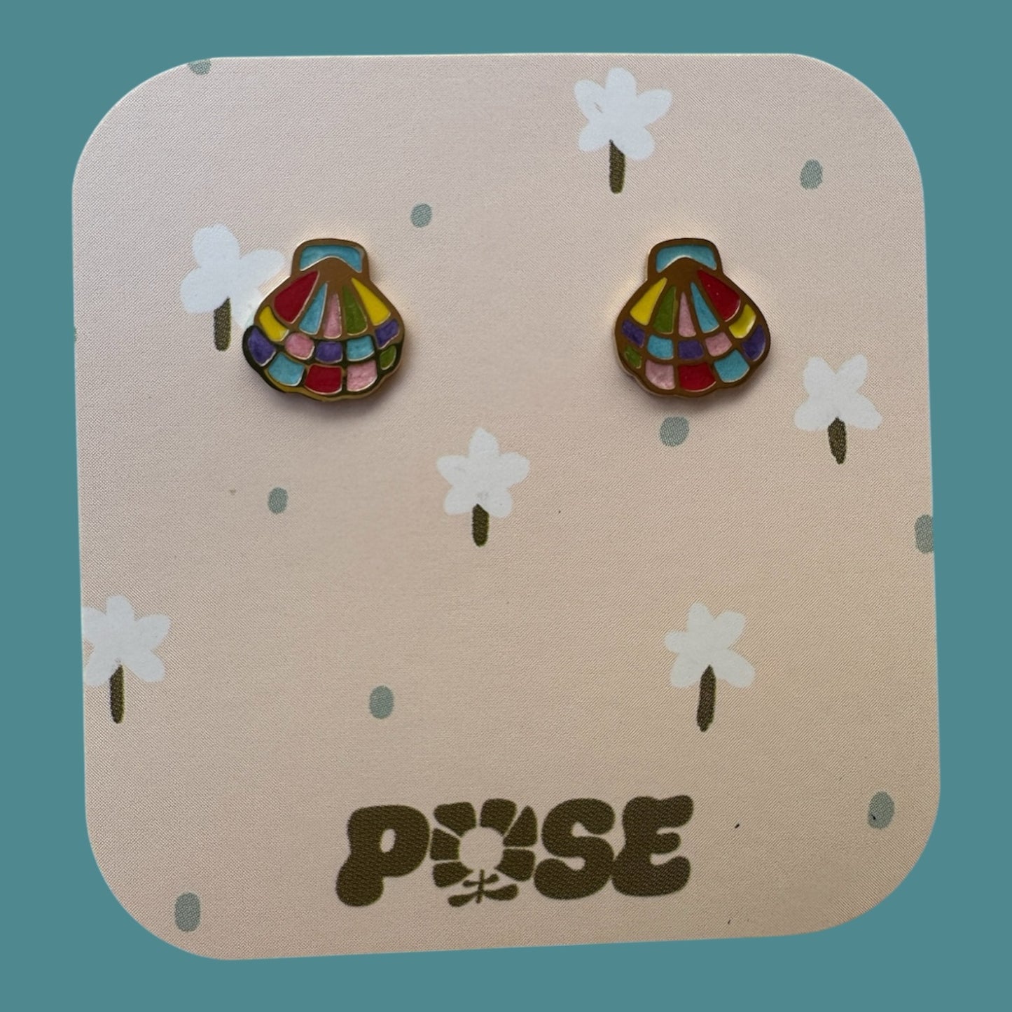 Boucles d'oreille puce Mini Coquille